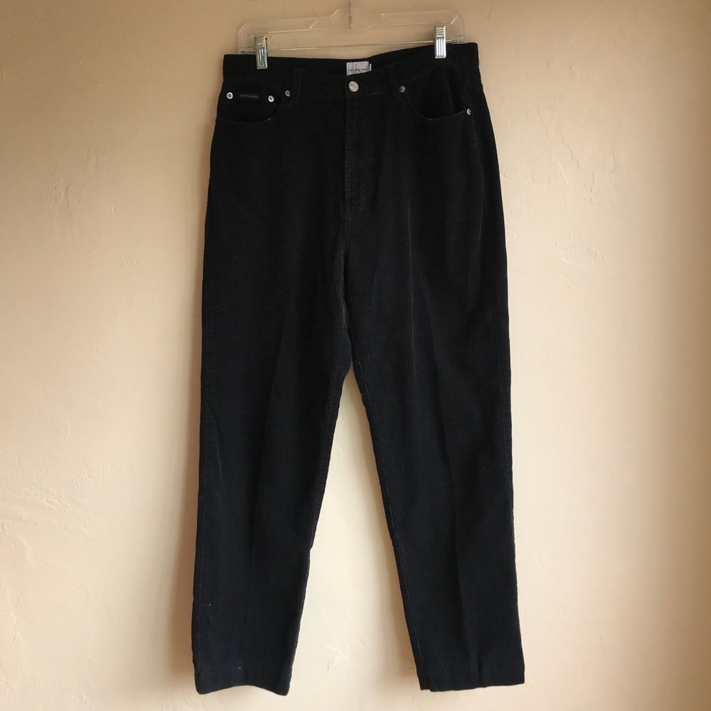 Calvin Klein Black Corduroy Pants